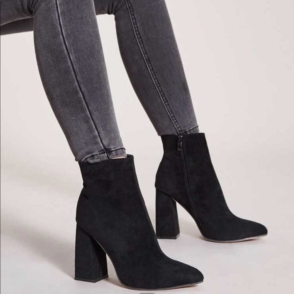 Chunky heeled boots